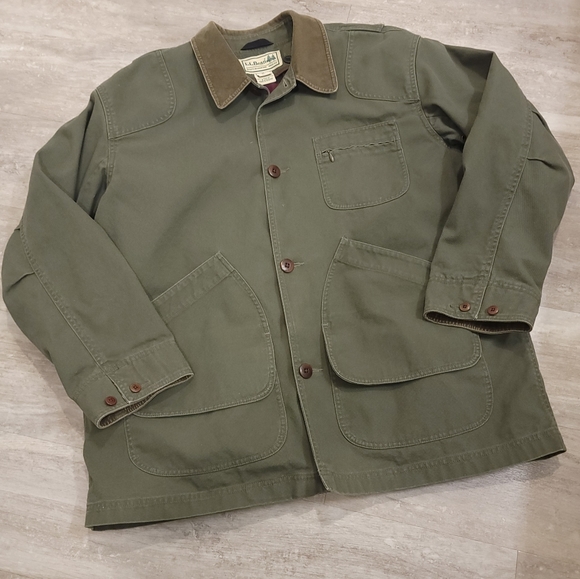 L.L. Bean Other - LL BEAN Barn Coat Canvas Green Men's XL